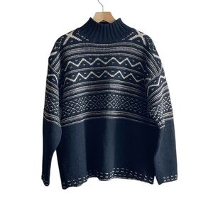 Nine West 100% wool 90s ski sweater